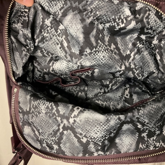 TUMI Voyageur Backpack Burgundy Nylon Leather Trim Travel Work Laptop Bag main image 8